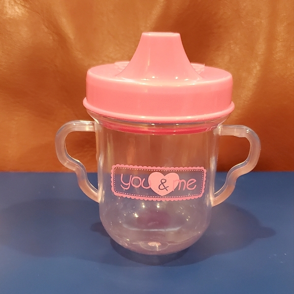 3 inch Pink Lid You & Me Doll Sippy Cup Removable Lid Replacement Toy - Picture 1 of 8